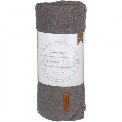 Fleece plaid anti-pilling 150 x 130 cm grijs
