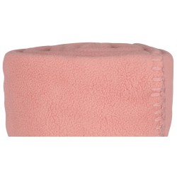 Fleece plaid anti-pilling 150 x 130 cm roze